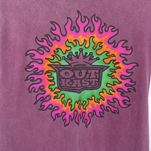 OutKast War Flames Graphic T-Shirt - Picture 2 of 4